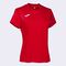 Shirt short sleeve woman Montreal red