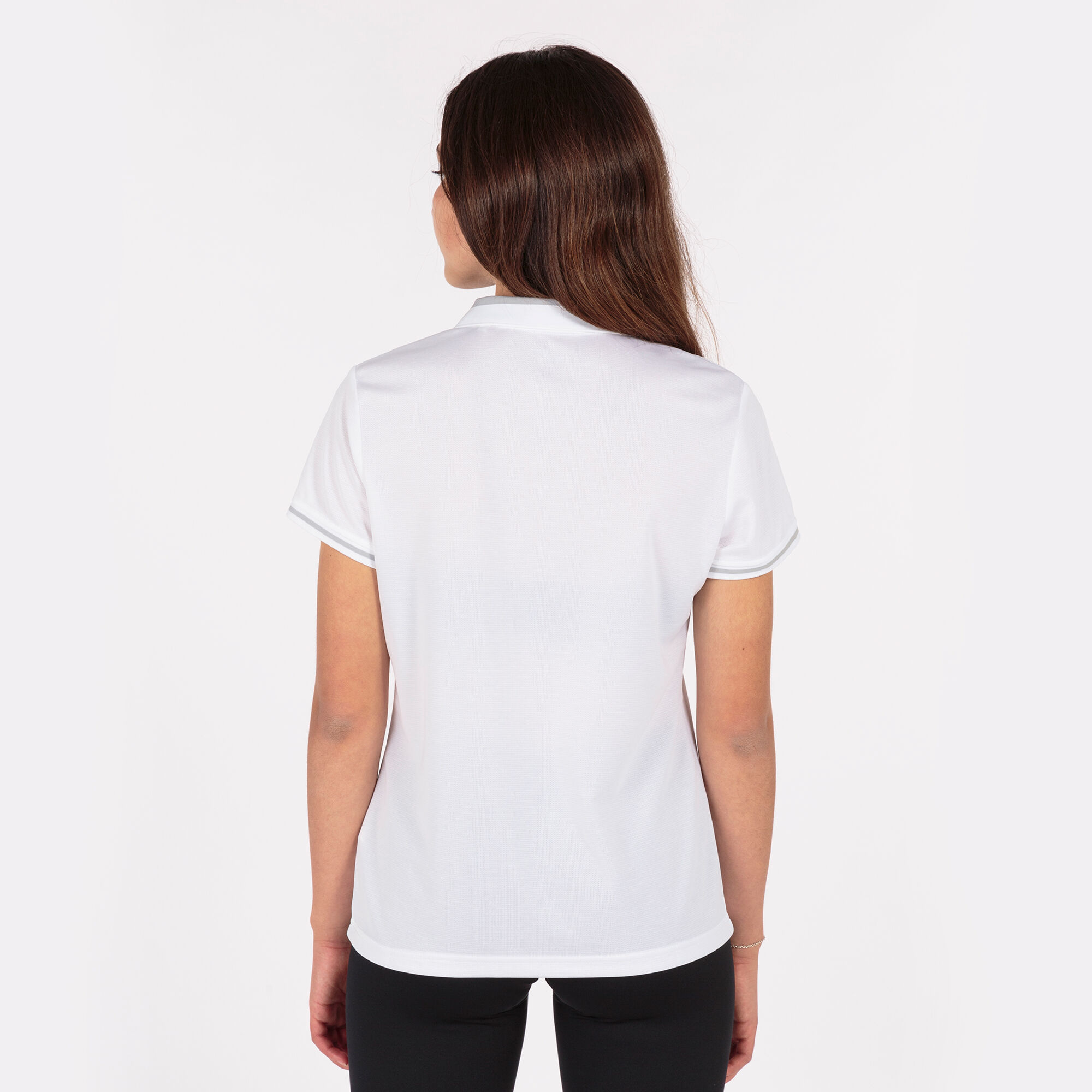 Polo shirt short-sleeve woman Championship VI white gray