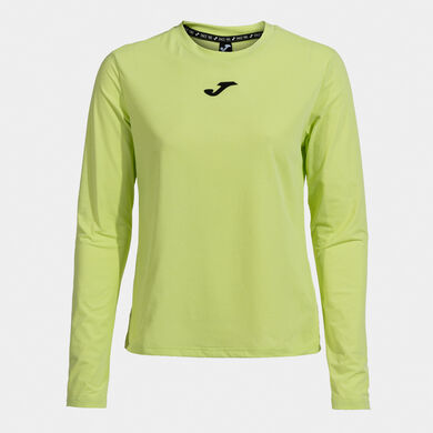 T-shirt maniche lunghe donna Challenge lime