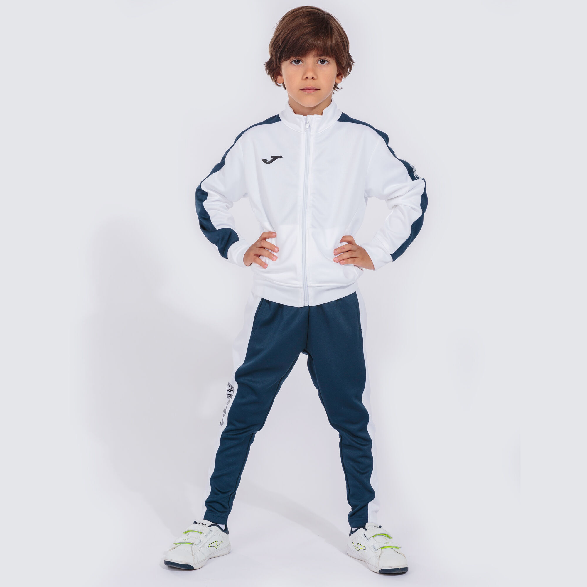 Tracksuit man Academy III white navy blue