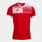Kurzarmshirt mann Eco Supernova rot weiß