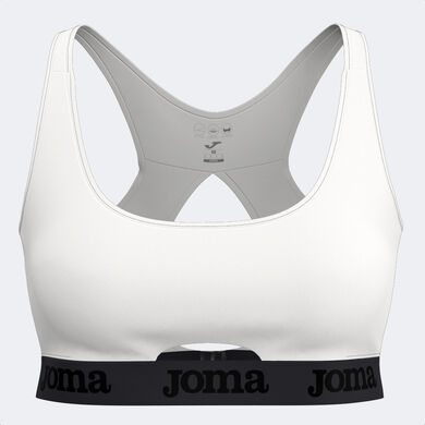 Biustonosz sportowy kobiety Iconic bialy
