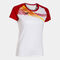 Camiseta manga corta mujer Elite X blanco rojo