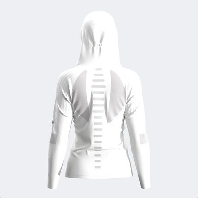 Casaco com capuz mulher R-Trail Nature branco