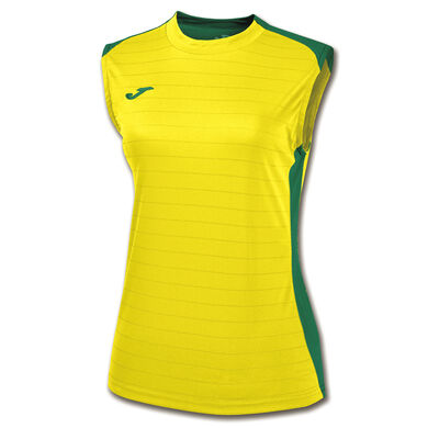 Canotta donna Campus II giallo verde