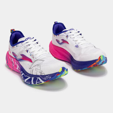 Pantofi sport alergare R1000 25 Venice Marathon unisex alb