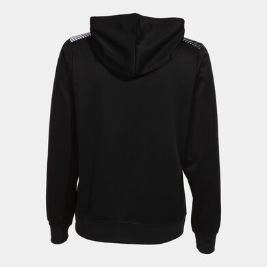 Giacca con cappuccio donna Eco Supernova nero bianco