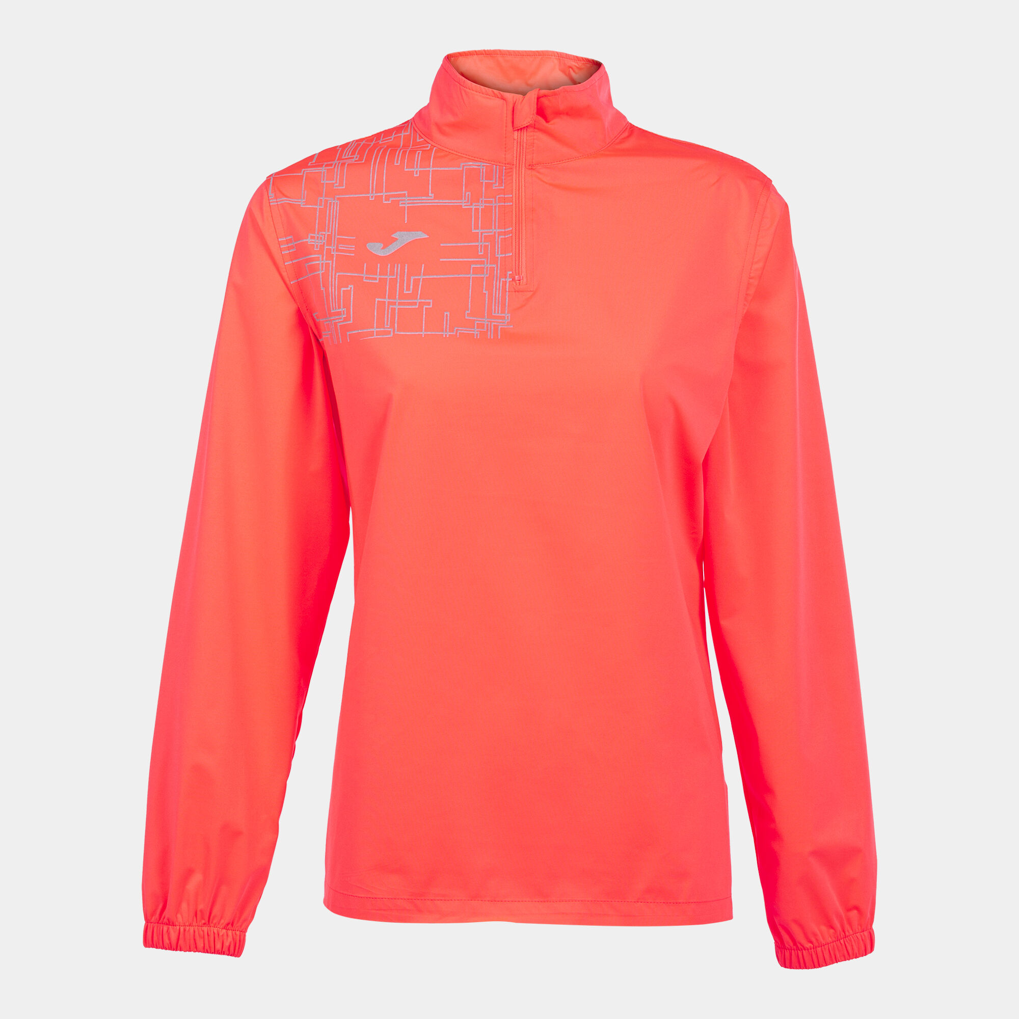 Sweatshirt woman Elite VIII fluorescent coral