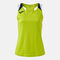 Canottiera donna Terra lime blu scuro