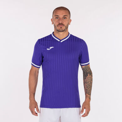 Shirt short sleeve man Toletum III purple