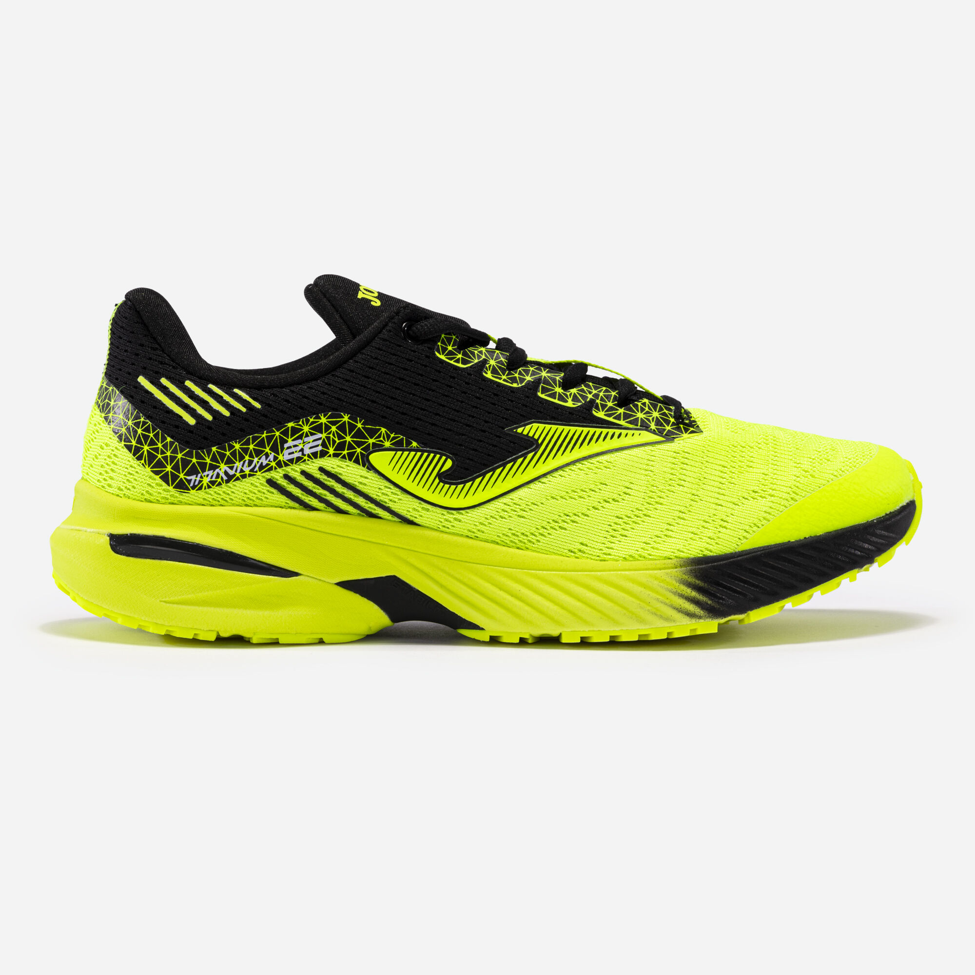 Pantofi sport alergare Titanium 23 bărbaȚi galben fosforescent negru