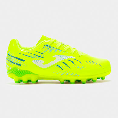 Botas fútbol Propulsion Jr 25 césped artificial AG junior amarillo flúor