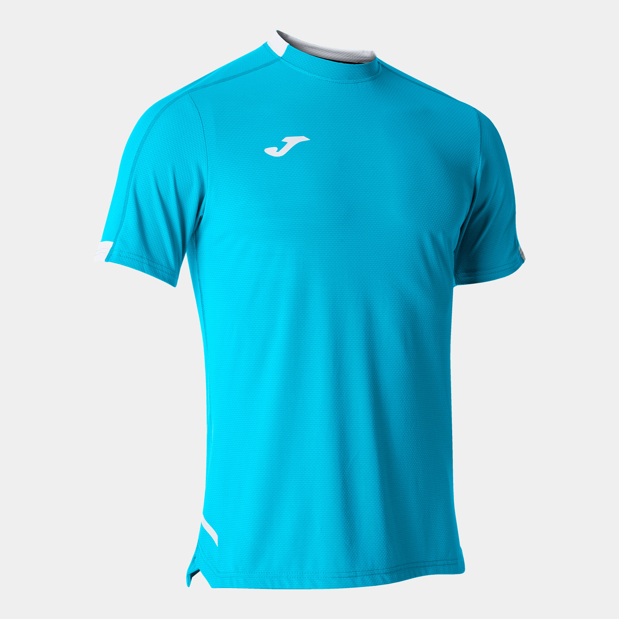 MAILLOT MANCHES COURTES HOMME SMASH TURQUOISE FLUO