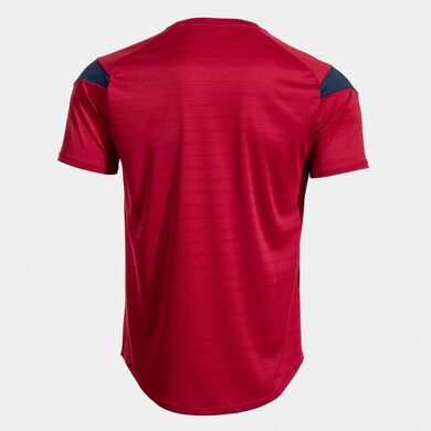 T-shirt manga curta homem Montreal vermelho azul marinho escuro