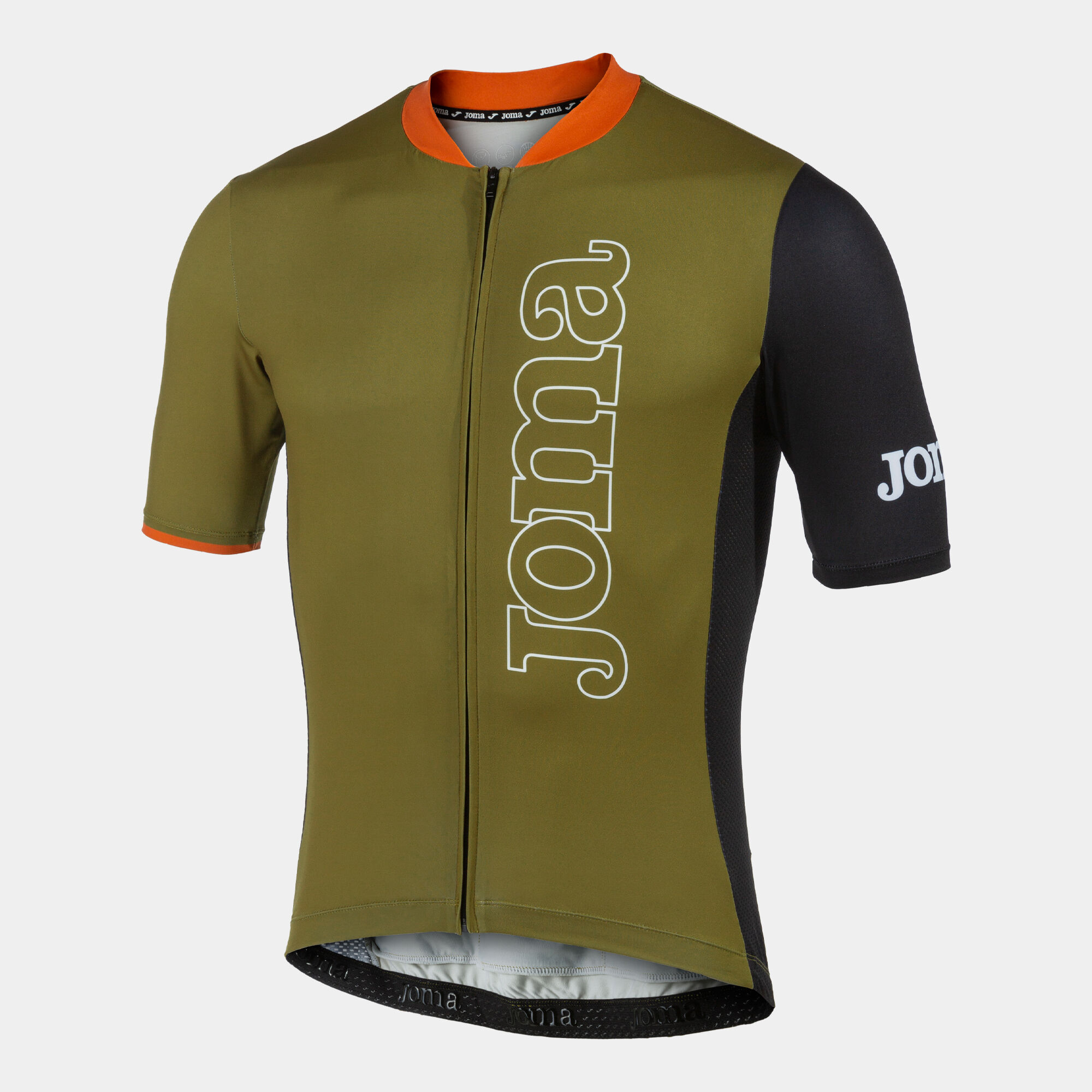 Cycling jersey unisex Crono khaki black