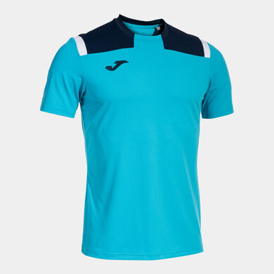 Camiseta manga corta hombre Toledo turquesa flúor marino