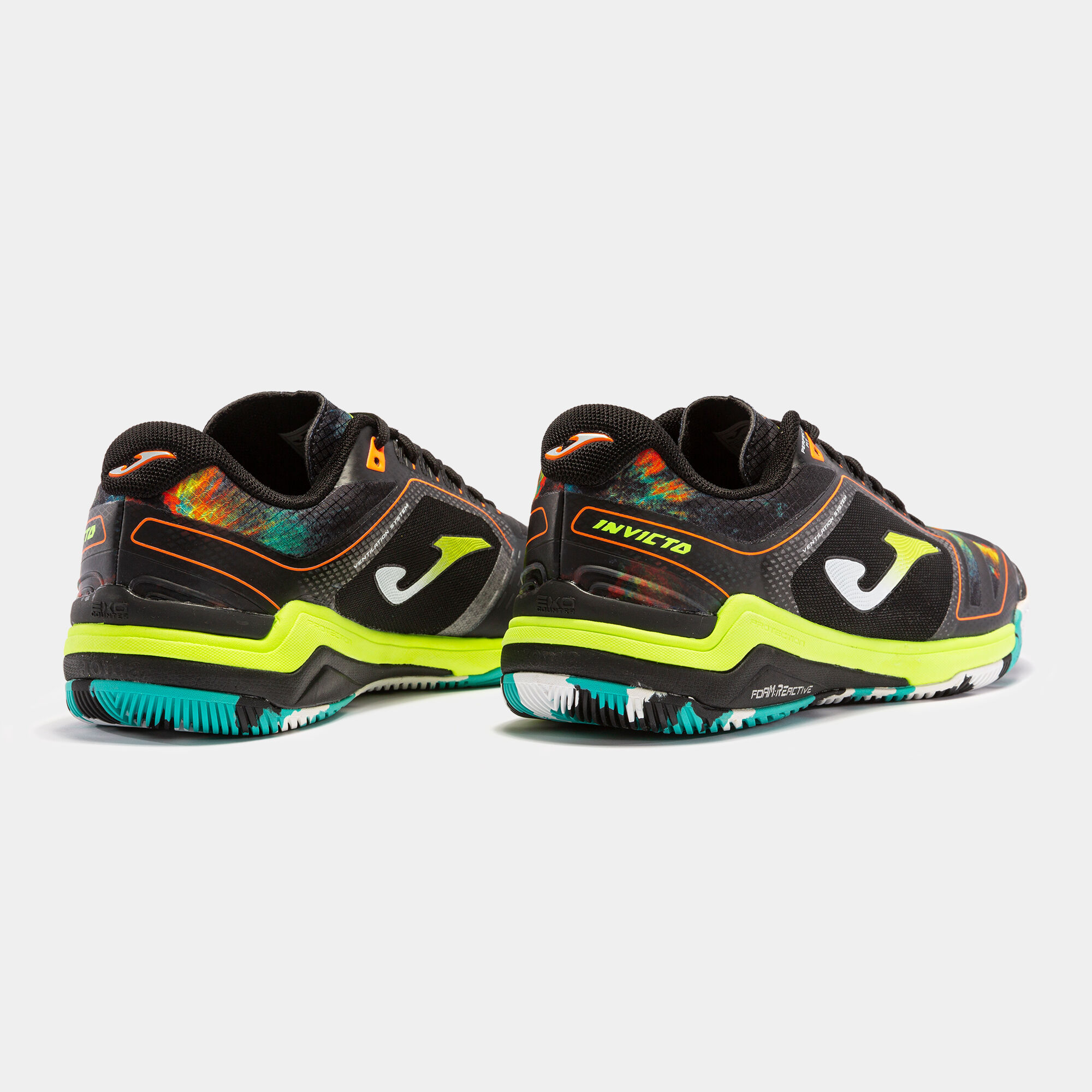 Scarpe calcio a 5 Invicto 23 indoor nero giallo fluorescente