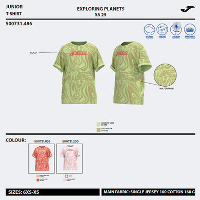 Maillot manches courtes fille Kids Camp blanc