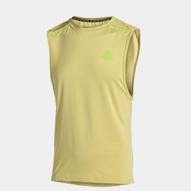 Camiseta sin mangas hombre Indoor Gym verde