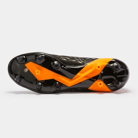 Football boots Evolution Cup 23 firm ground FG black orange