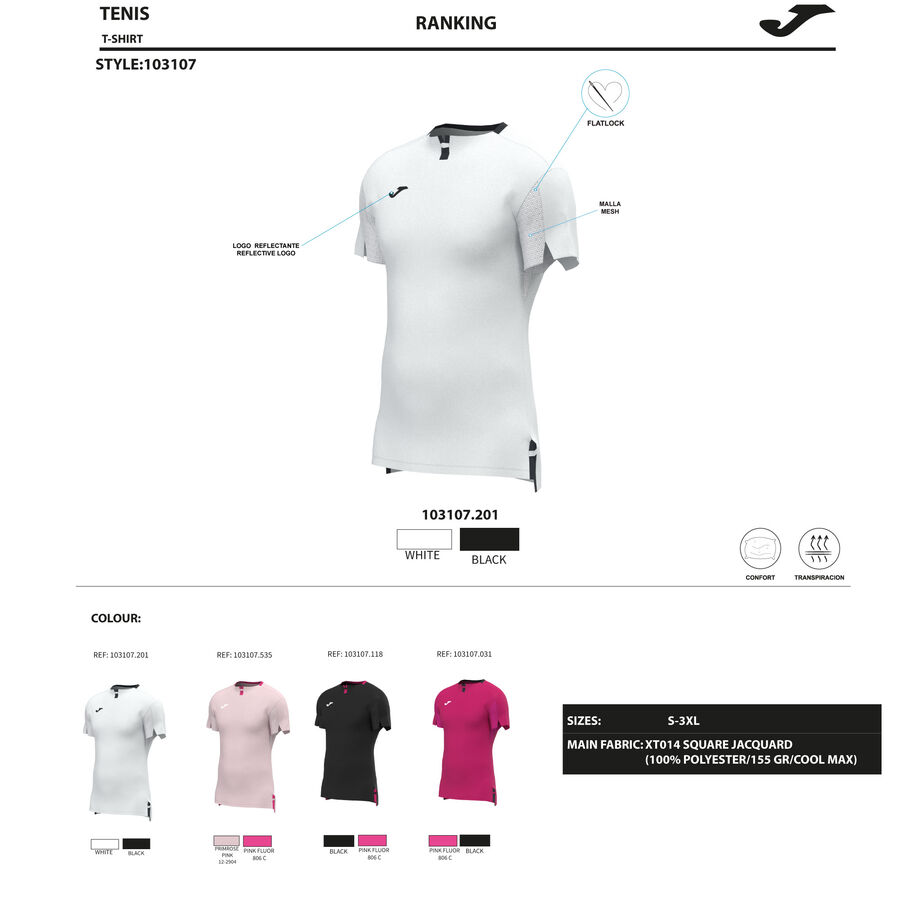 CAMISETA MANGA CORTA RANKING