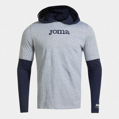 Tricou cu m&acirc;necă lungă bărbaȚi Urban Street gri melanj