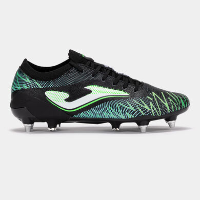Football boots Striker Top 25 soft ground black green