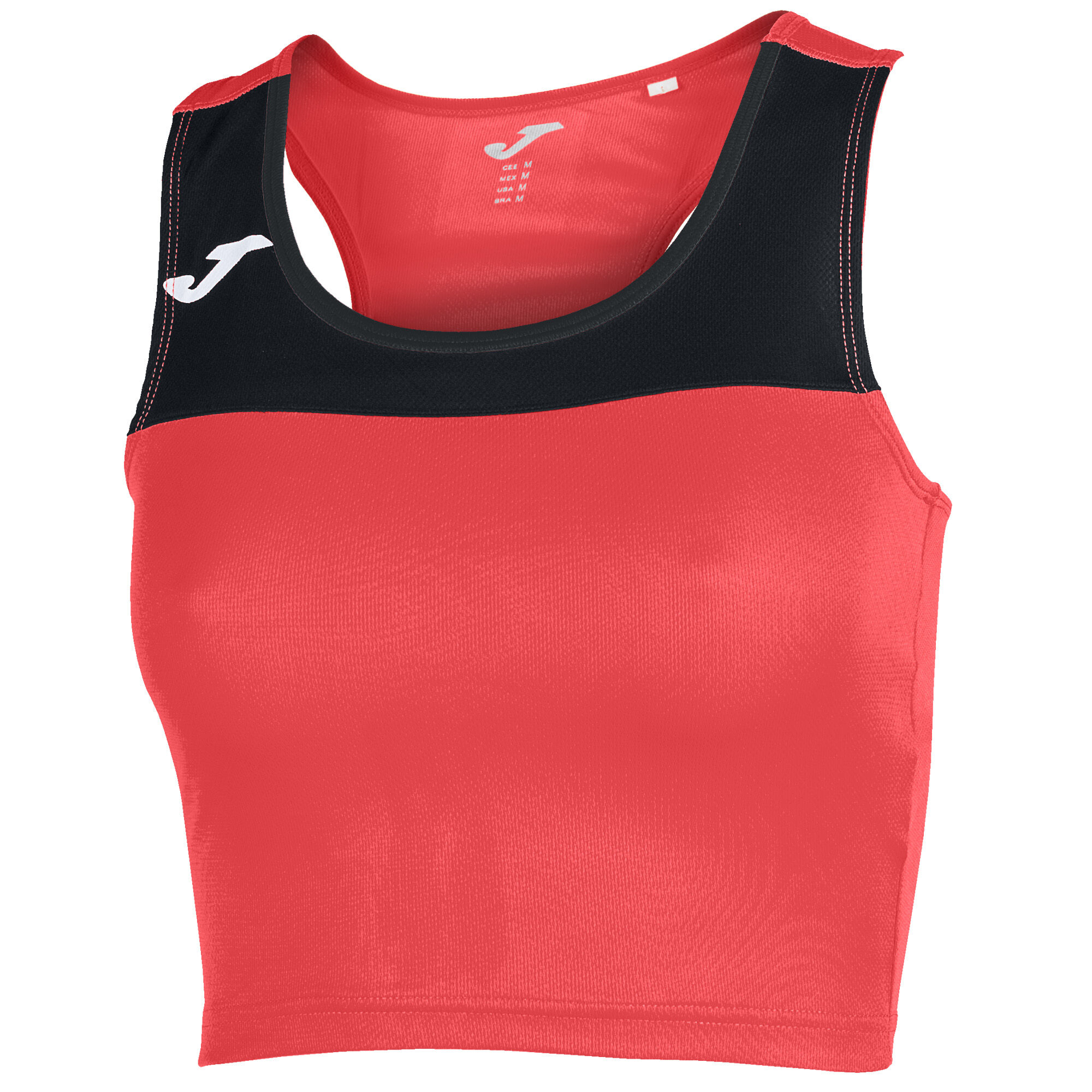 TOP MUJER RACE CORAL NEGRO