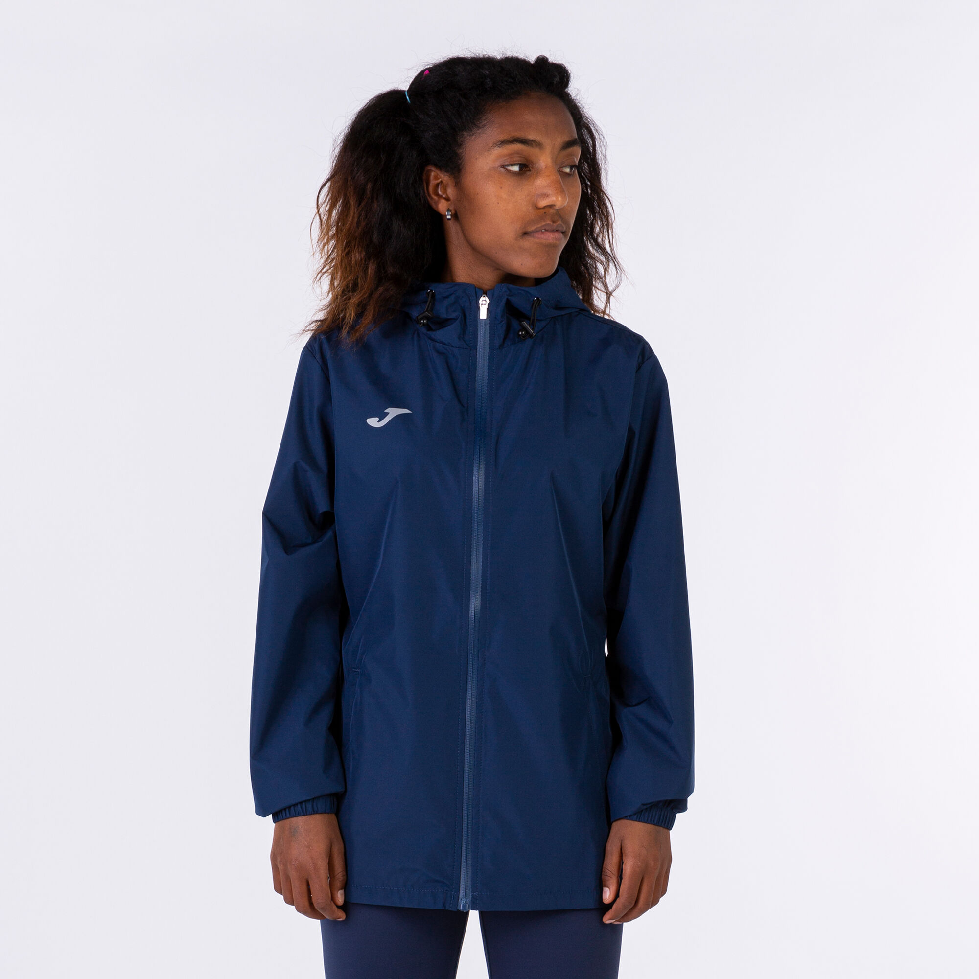 Navy blue rain jacket women's deals