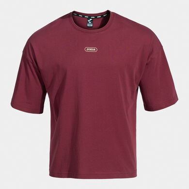 Shirt short sleeve man Mimetic burgundy