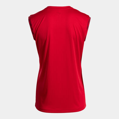 Sleeveless t-shirt woman Championship VIII red yellow