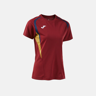 Shirt short sleeve woman Championship 20 dark red dark navy