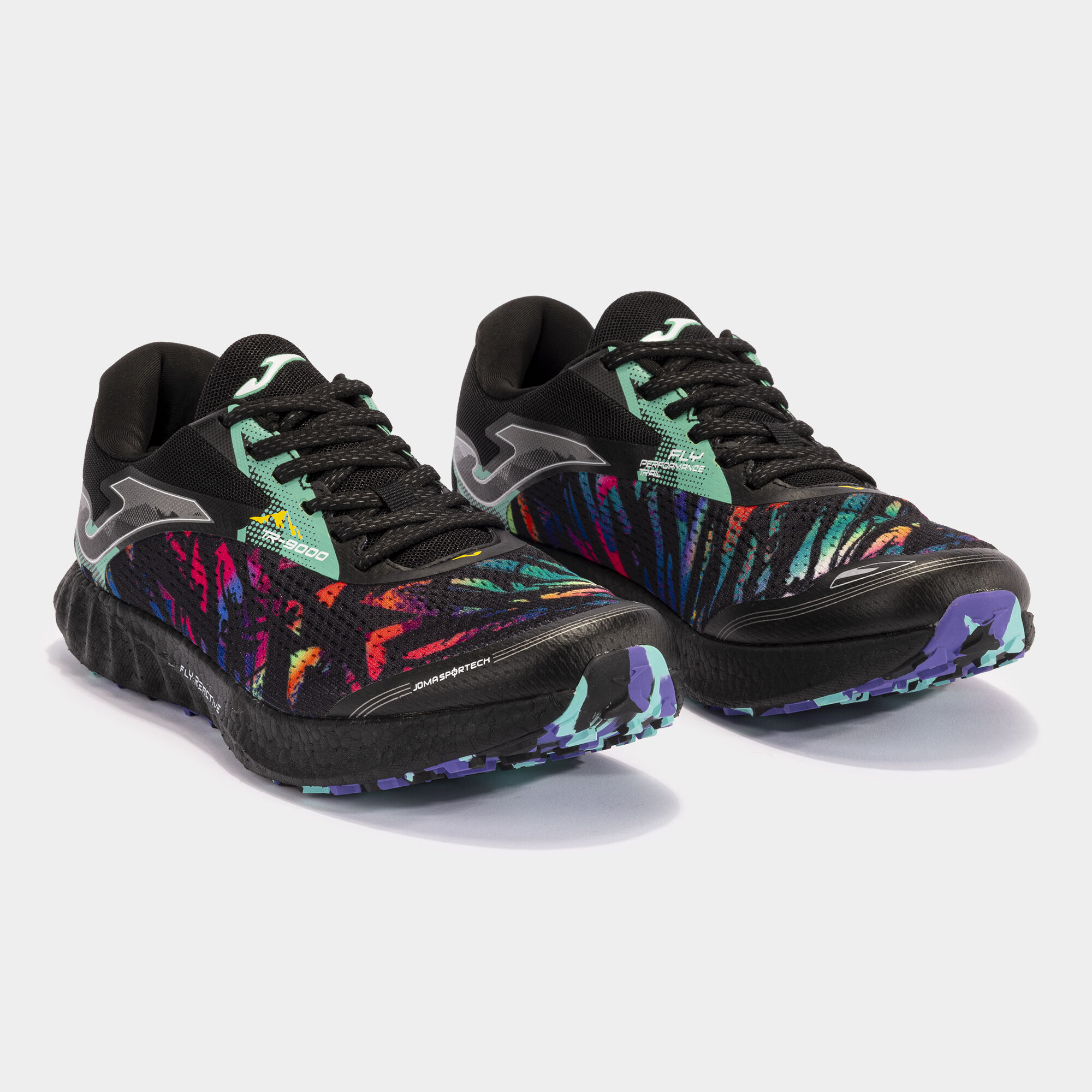 Chaussures trail running Tr-9000 24 unisexe noir multicolore