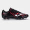 Botas fútbol Super Copa 25 terreno firme FG negro rojo