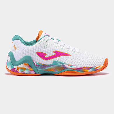 Scarpe Ace Lady 23 superficie dura donna bianco arancione