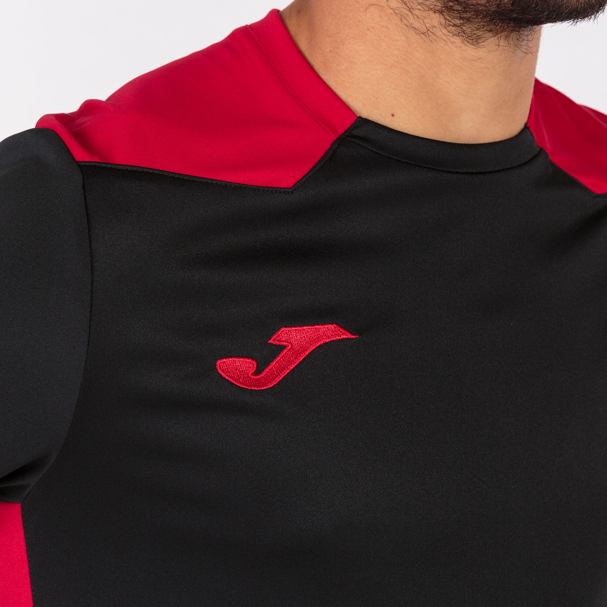 Camiseta Joma Championship VI m/c Niño Rojo-Negro - Fútbol Emotion