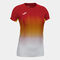 Shirt short sleeve woman Elite VII red white yellow