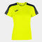 Camiseta manga corta mujer Academy III amarillo fl&uacute;or negro
