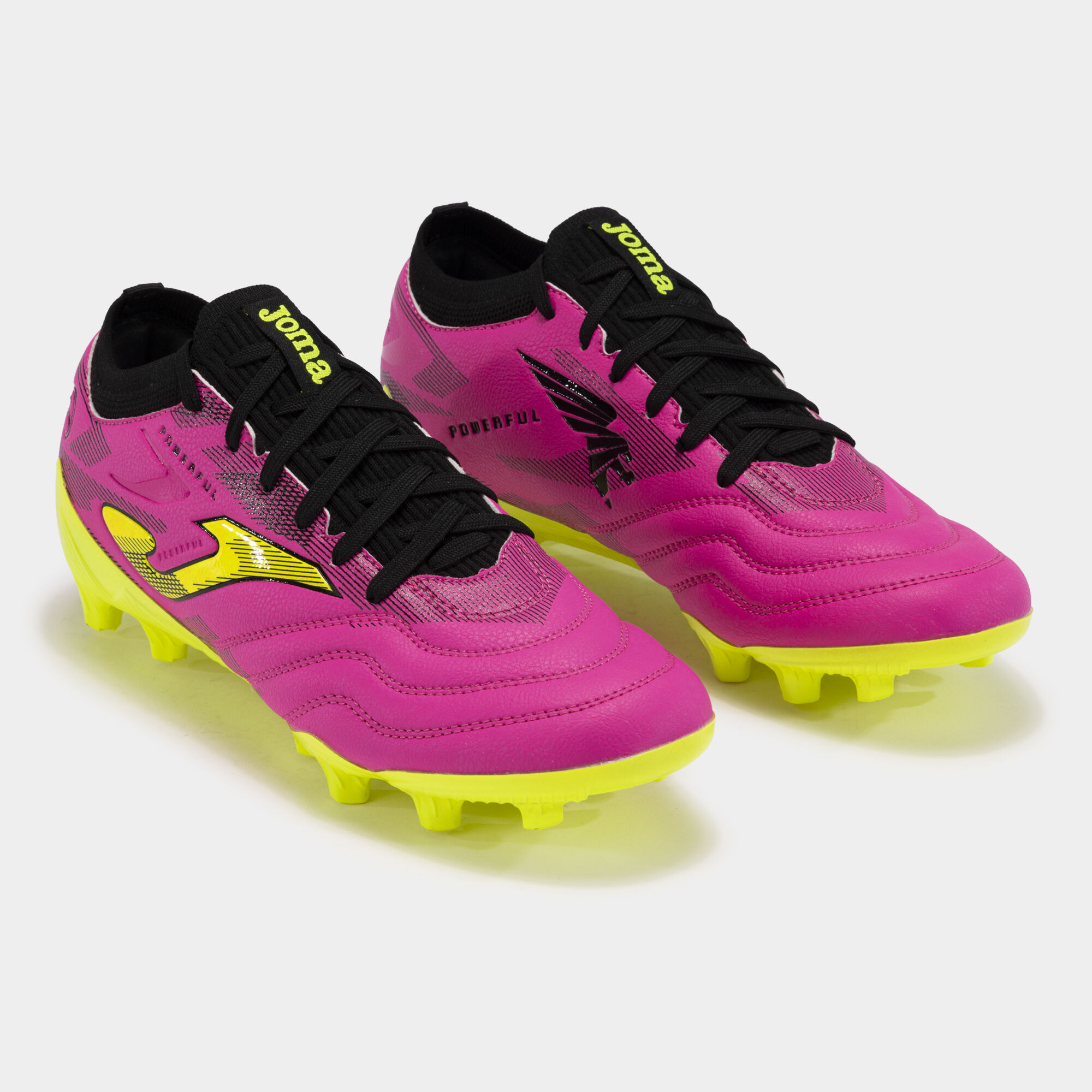 Pink and yellow football cleats best sale
