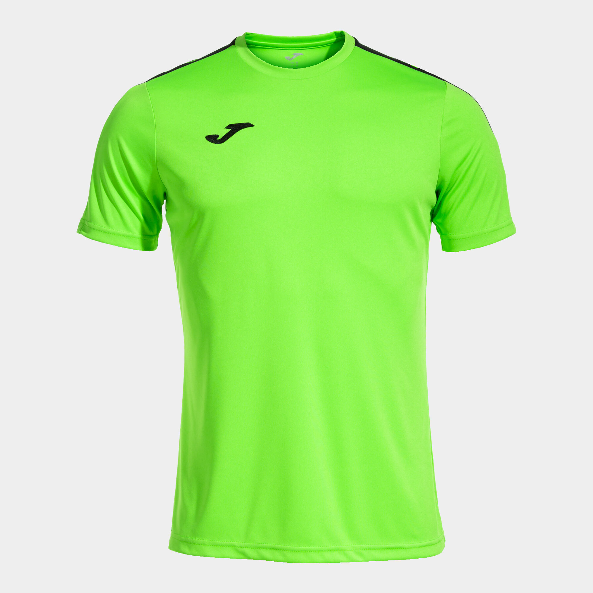 T shirt manga curta homem Olimpiada verde fluorescente preto JOMA