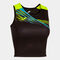 Top femme Elite X noir jaune fluo