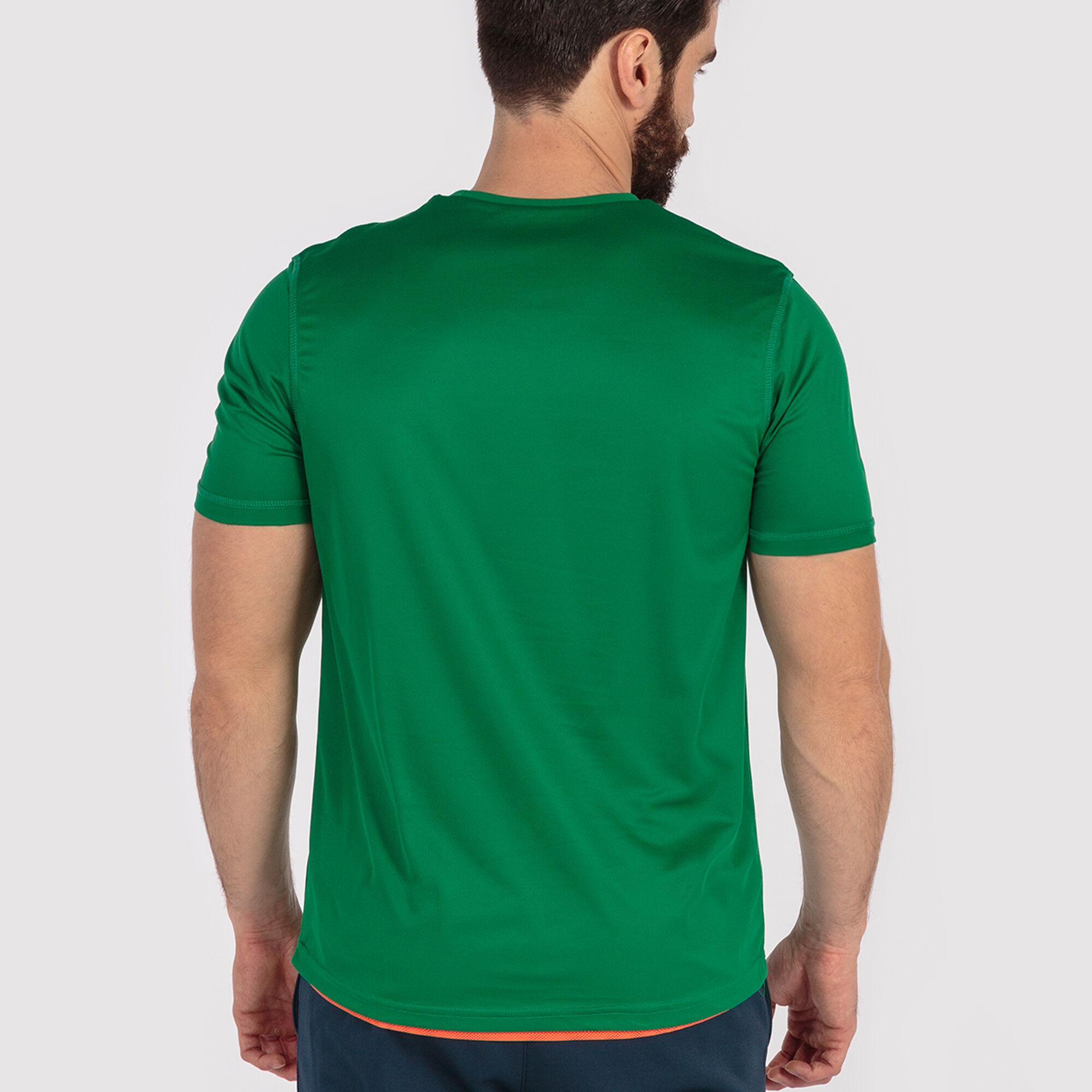 Camiseta manga corta hombre Combi verde naranja