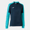 Felpe donna Eco Championship blu navy turchese fluorescente