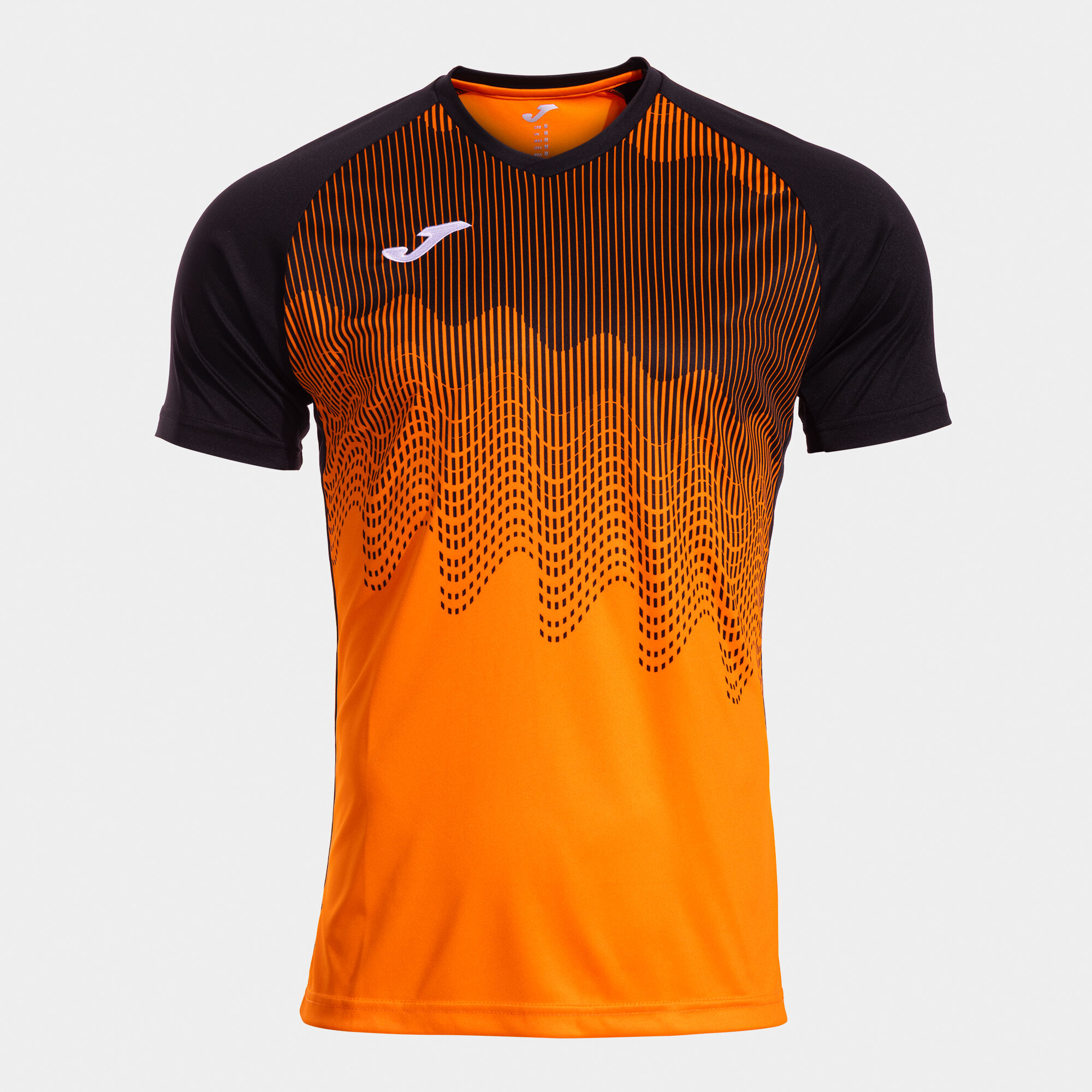 Shirt short sleeve man Tiger VI orange black | JOMA®