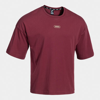 Shirt short sleeve man Mimetic burgundy