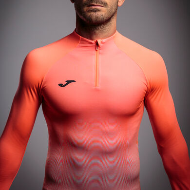 Sudadera hombre Elite VII coral flúor blanco