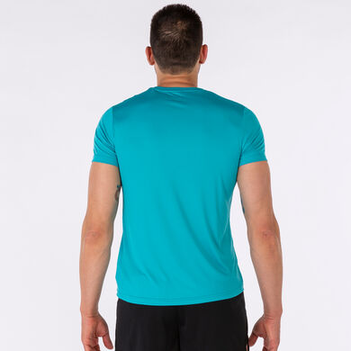 T-shirt manga curta homem Record II azul-turquesa