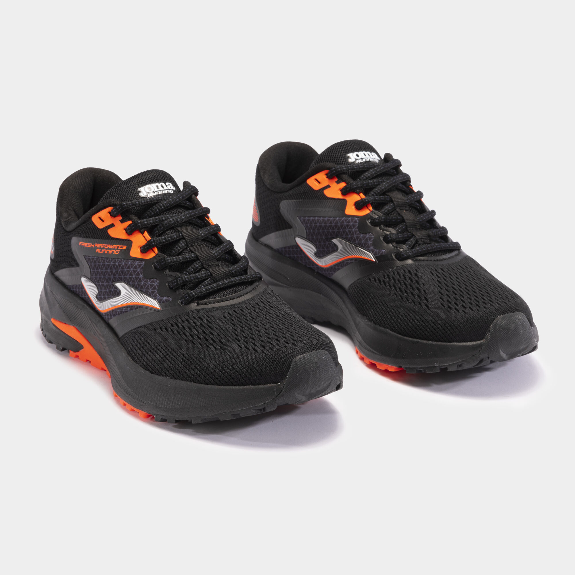 Chaussures running Speed 24 homme noir orange