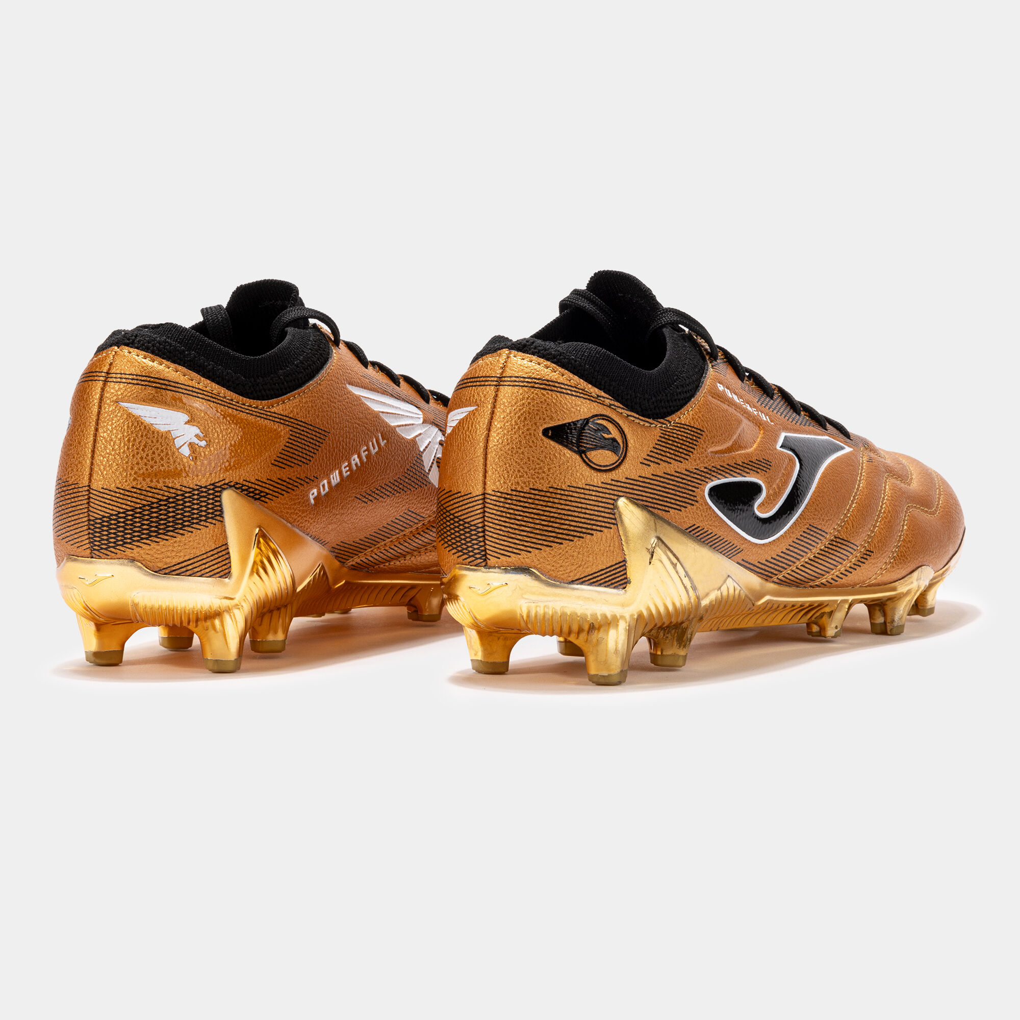 Gold and black football boots store
