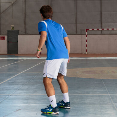 Shorts man Liga white royal blue